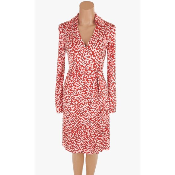 Diane Von Furstenberg Dresses & Skirts - Diane Von Furstenberg 'New Jeanne Two' Silk Wrap Dress 4 S DVF $398